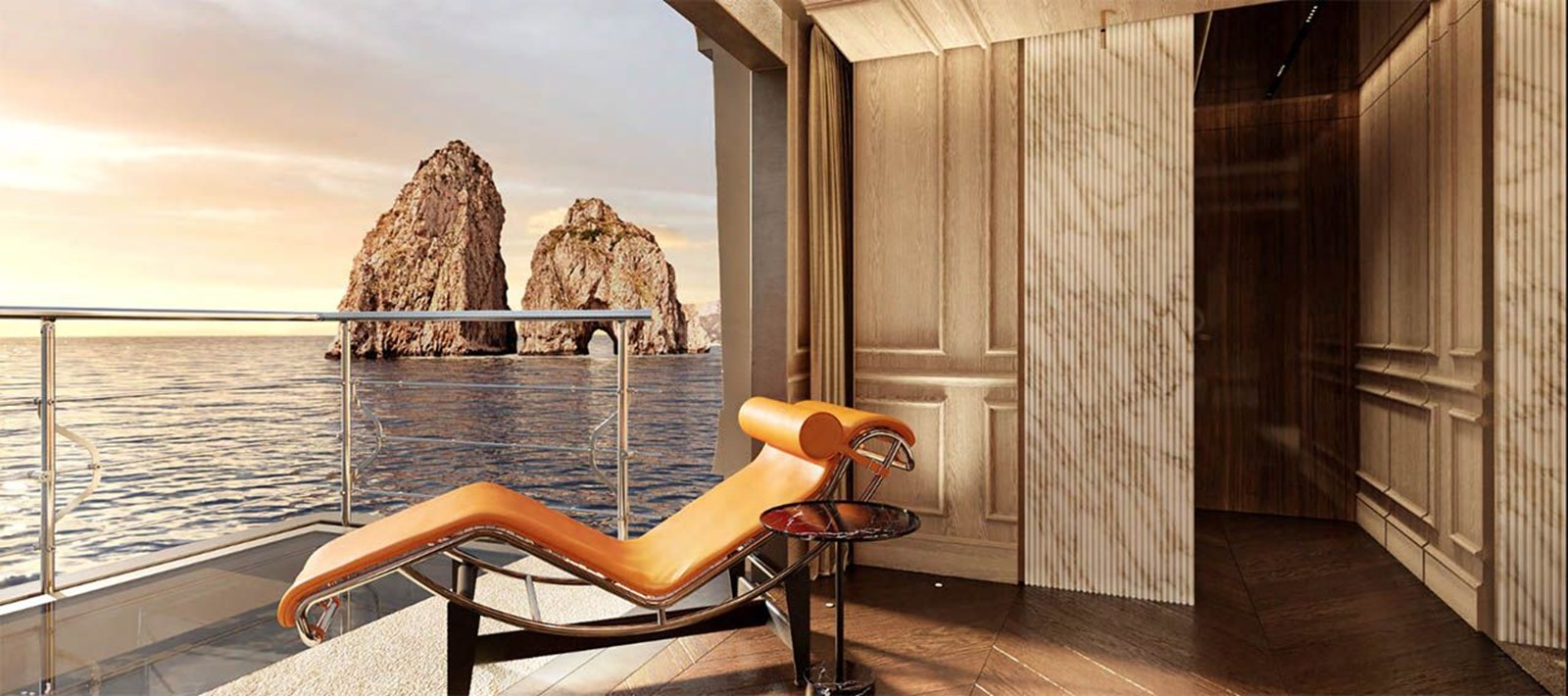 ADMIRAL S - FORCE 55 - yacht-interior-balcony